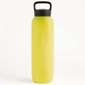 Neon Yellow Stainless Steel Thermo Water Bottle1L
