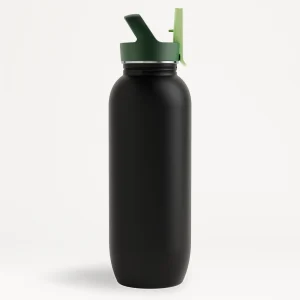 UltraLight Straw-Lid Water Bottle 800ml - Black